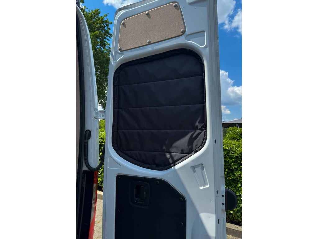 Mercedes Benz Sprinter and VW Crafter Window Covers Rear Doors – Set of 2